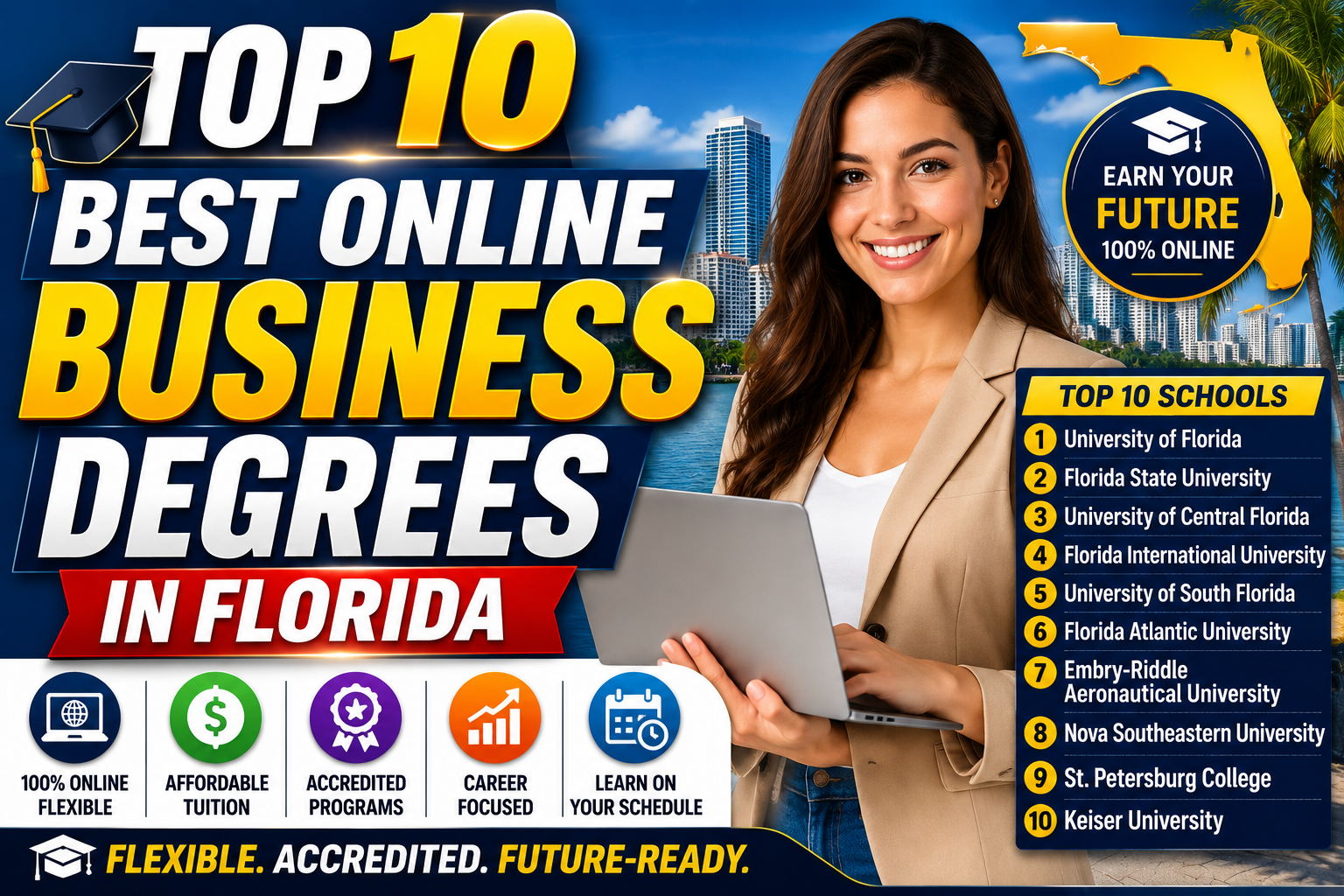 Top 10 Best Online Business Degrees In Florida